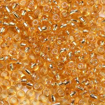 6/0 Transparent Glass Round Seed Beads X-SEED-J010-F6-22B-1