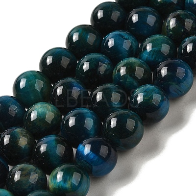 Dyed Natural Tiger Eye Beads Strands G-G102-A02-04-1