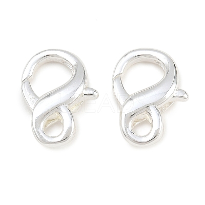 Rack Plating Brass Double Lobster Claw Clasps KK-G416-53S-01-1