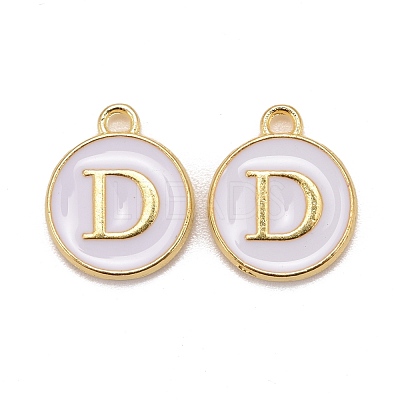 Golden Plated Alloy Charms X-ENAM-S118-01D-1