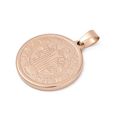 Ion Plating(IP) 304 Stainless Steel Pendants STAS-A053-24B-RG-1