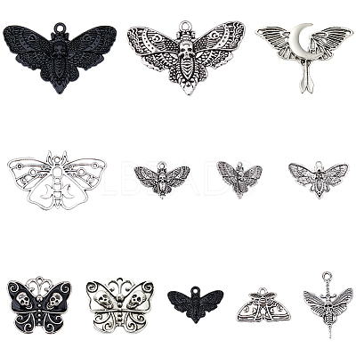 20Pcs 10 Styles Tibetan Style Alloy Pendants FIND-SC0021-44-1