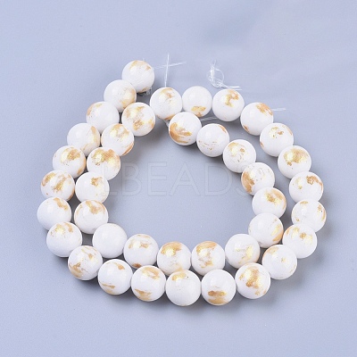 Natural Mashan Jade Beads Strands G-F670-A18-10mm-1