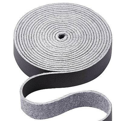 Flat Microfiber Imitation Leather Cord LC-WH0006-07A-02-1
