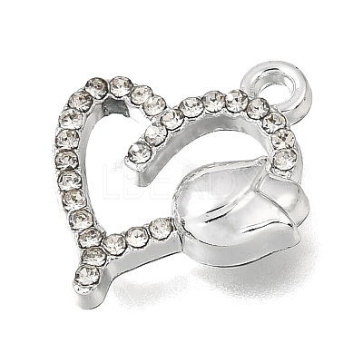 UV Plating Alloy Crystal Rhinestone Pendants RB-CBAD37D-03P-1