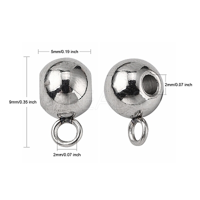 Tarnish Resistant 304 Stainless Steel Tube Bails X-STAS-G075-12P-1