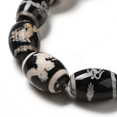 Tibetan Style dZi Beads Strands G-F726-A01-1