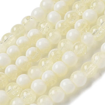Crackle Glass Beads Strands GLAA-U001-6mm-11-1