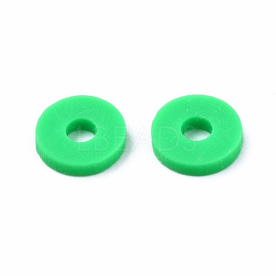 Handmade Polymer Clay Beads Strands CLAY-R089-6mm-T02B-36-1