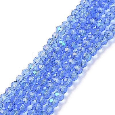 Electroplate Glass Beads Strands EGLA-A034-T4mm-L04-1