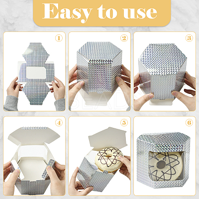 Hexagon Laser Window Paper Gift Boxes CON-FZC0002-001A-02-1