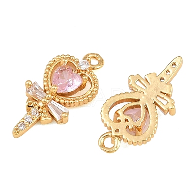 Brass Micro Pave Cubic Zirconia Pendants CU-CBA7392-10G-02-1
