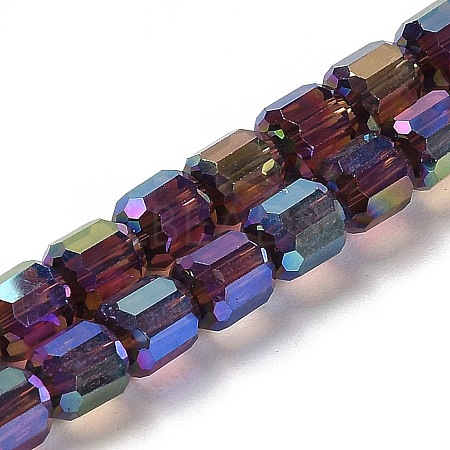 Electroplate Glass Beads Strands EGLA-D030-19E-1