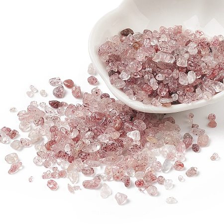 Natural Strawberry Quartz Chips Beads X-G-O103-23-1