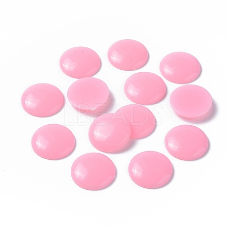 Solid Colour Dome Acrylic Cabochons SACR-S150-16mm-12-1