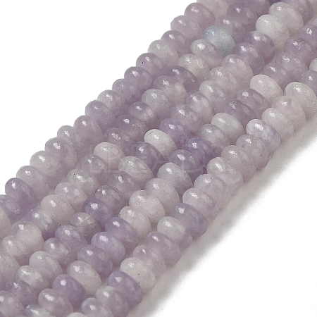 Natural Lepidolite/Purple Mica Stone Beads Strands G-K343-C03-02-1