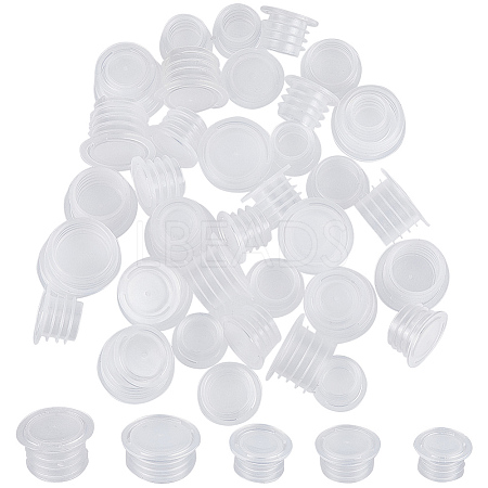 50Pcs 5 Styles Plastic Bottle Stoppers KY-GF0001-42A-1
