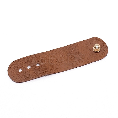 Leather Data Cables Storage Bands AJEW-WH0230-34C-1
