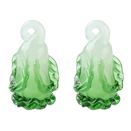 Handmade Lampwork Pendants LAMP-YW0001-10-1