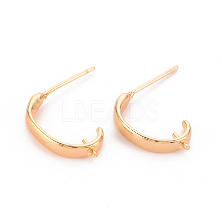 Brass Earring Findings KK-T062-208G-NF-1