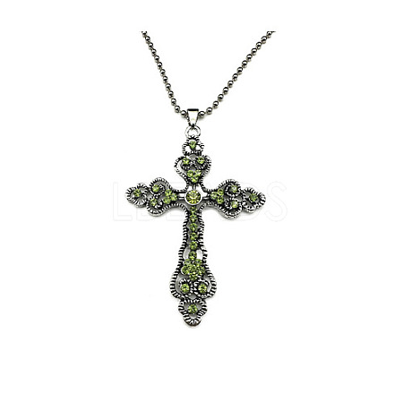 Cross Zinc Alloy Pendant Necklace NF8765-04-1