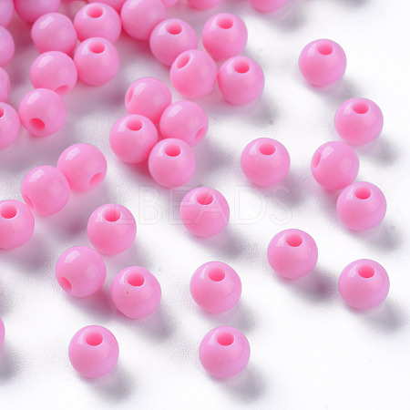 Opaque Acrylic Beads MACR-S370-C6mm-A02-1