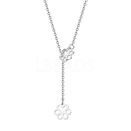 Stainless Steel Lariat Necklaces PX8402-2-1
