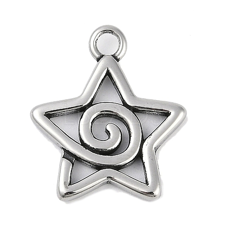 316 Surgical Stainless Steel Pendants STAS-G349-10AS-1