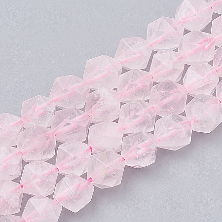 Natural Rose Quartz Beads Strands X-G-S332-6mm-013-1