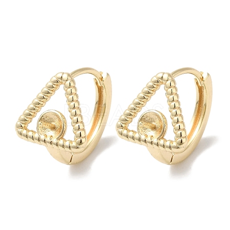 Brass Stud Earring Findings KK-U013-11G-1