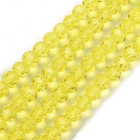Transparent Glass Bead Strands GLAA-G013-6mm-68-1