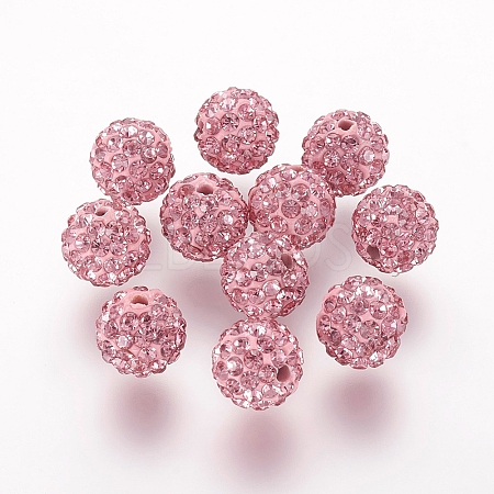 Polymer Clay Rhinestone Beads LS-RB-K050-8mm-C26-1