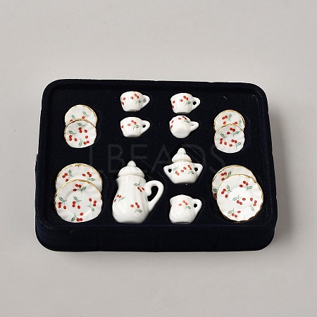 Tea Set Miniature Ornaments AJEW-WH0696-756A-1
