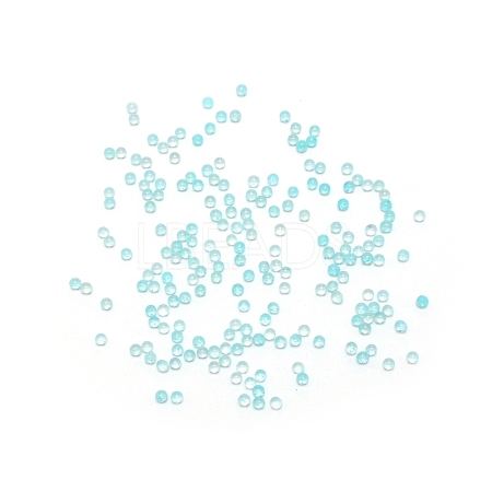 Handmade Luminous Glass Beads GLAA-WH0033-15F-1
