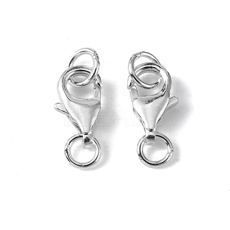 925 Sterling Silver Lobster Claw Clasps STER-I010-10mm-1