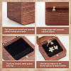 2-Slot Wooden Finger Ring Boxes OBOX-WH0007-18-4