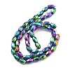 Electroplated Synthetic Magnetic Hematite Beads Strands G-P545-G01-02B-2