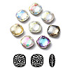 K9 Glass Rhinestone Cabochons RGLA-P035-03C-M-1