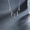 925 Sterling Silver Necklaces NJEW-BB35306-P-6