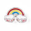 Transparent Acrylic Enamel Beads OACR-N130-026-2