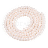 Opaque Solid Color Imitation Jade Glass Beads Strands EGLA-A039-P2mm-D06-3