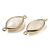 Natural Moonstone Faceted Connector Charms G-K347-03G-02-2