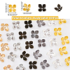 240Pcs 6 Colors Iron Bead Caps IFIN-AR0001-28-2