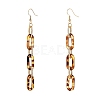 Acrylic & Aluminum Cable Chains Dangle Earrings EJEW-JE04243-2