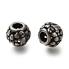 304 Stainless Steel European Beads STAS-D191-12F-AS-1
