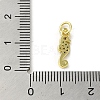 Real 18K Gold Plated Brass Pave Cubic Zirconia Pendants KK-M283-12B-02-3