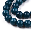 Opaque Solid Color Glass Beads Strands X-GLAA-T032-P10mm-14-3