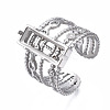 Non-Tarnish 304 Stainless Steel Open Cuff Ring Findings STAS-T060-04P-3