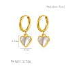 Stylish Heart Stainless Steel Hoop Earrings CL8045-2-3