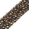 Electroplate Glass Beads Strands EGLA-A044-T4mm-B16-1